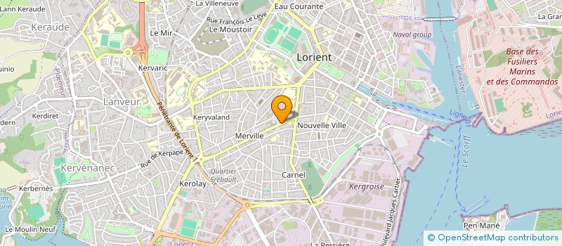 localisation de l'entreprise SCI LE FOUR A PAIN  LORIENT