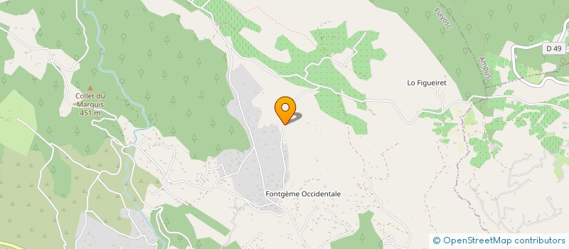 localisation de l'entreprise SCI LE FOUR DE LA BOURGADE  FLAYOSC