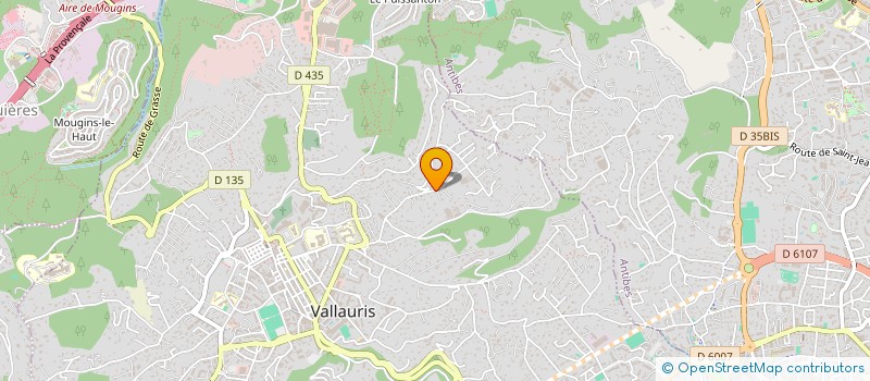 localisation de l'entreprise SCI LE FOURNAS VALLAURIS à VALLAURIS