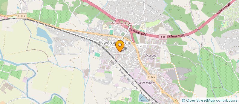 localisation de l'entreprise SCI LE FOURNIL DE VILLENEUVE à FREJUS