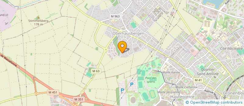 localisation de l'entreprise SCI LE FOURNIL DU 139  OBERHAUSBERGEN