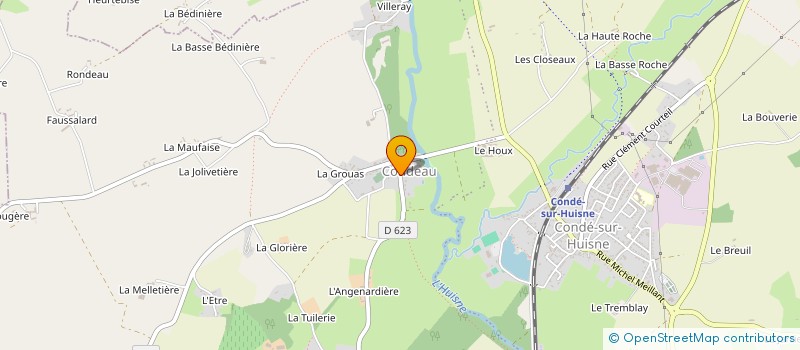 localisation de l'entreprise SCI LE FOUTIAU à SABLONS-SUR-HUISNE
