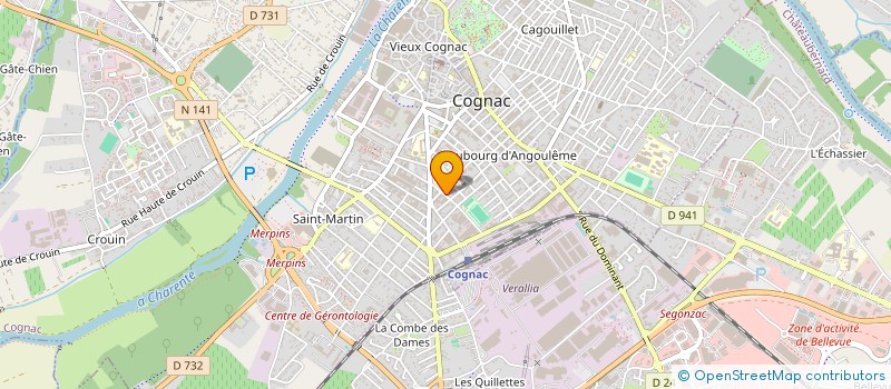 localisation de l'entreprise SCI LE FOUY à COGNAC