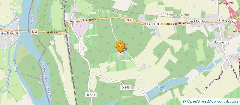 localisation de l'entreprise SCI LE FRAGNE à TRACY-SUR-LOIRE