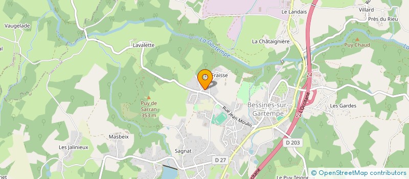 localisation de l'entreprise SCI LE FRAISSE  BESSINES-SUR-GARTEMPE