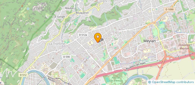 localisation de l'entreprise SCI LE FRANC  CORENC