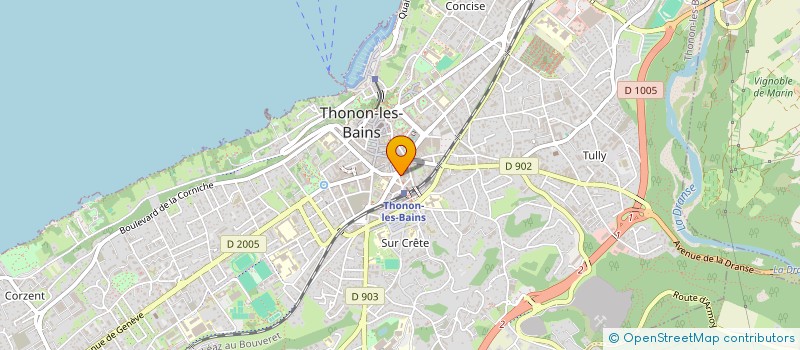 localisation de l'entreprise SCI LE FRANCE à THONON-LES-BAINS
