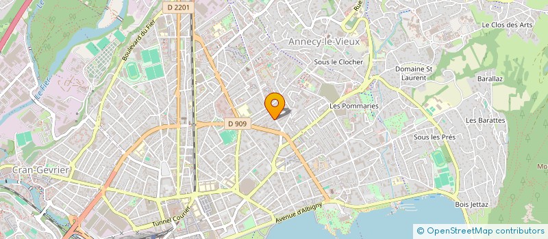 localisation de l'entreprise SCI LE FRANCE à ANNECY