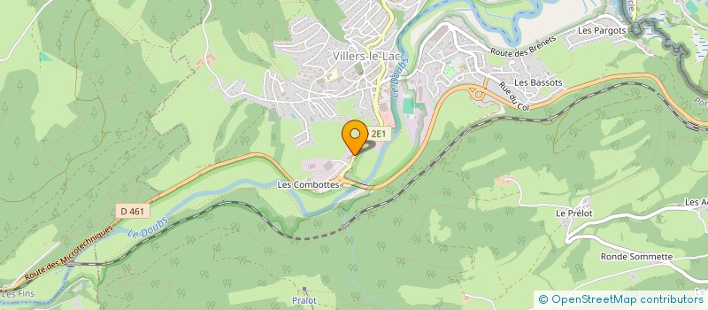 localisation de l'entreprise SCI LE FRANCE  VILLERS-LE-LAC