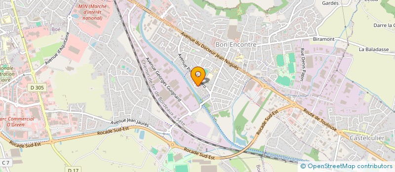 localisation de l'entreprise SCI LE FRECHOU  BOE