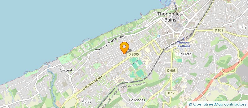 localisation de l'entreprise SCI LE FRENE à THONON-LES-BAINS