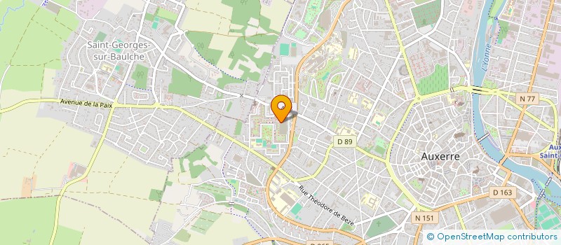 localisation de l'entreprise SCI LE FRENE à AUXERRE
