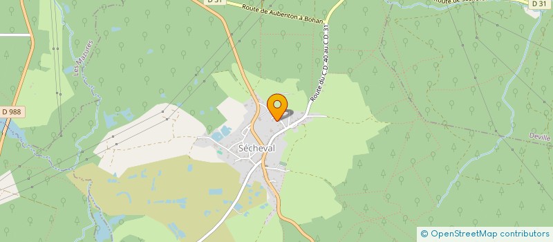 localisation de l'entreprise SCI LE FRENE  SECHEVAL