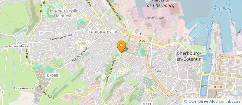 localisation de l'entreprise SCI LE FRENE à CHERBOURG-EN-COTENTIN