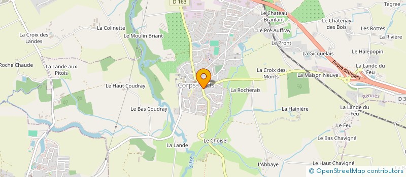 localisation de l'entreprise SCI LE FRESCHE  CORPS-NUDS