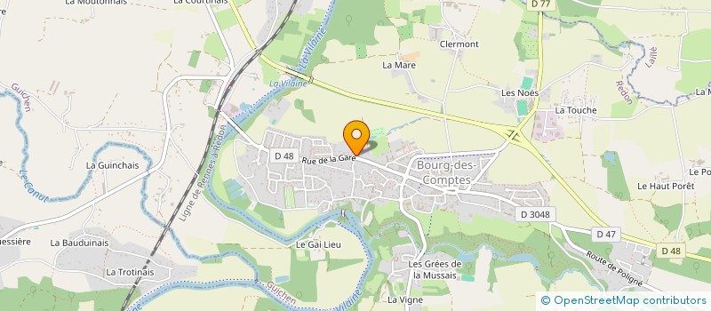 localisation de l'entreprise SCI LE FRICHEL  BOURG-DES-COMPTES