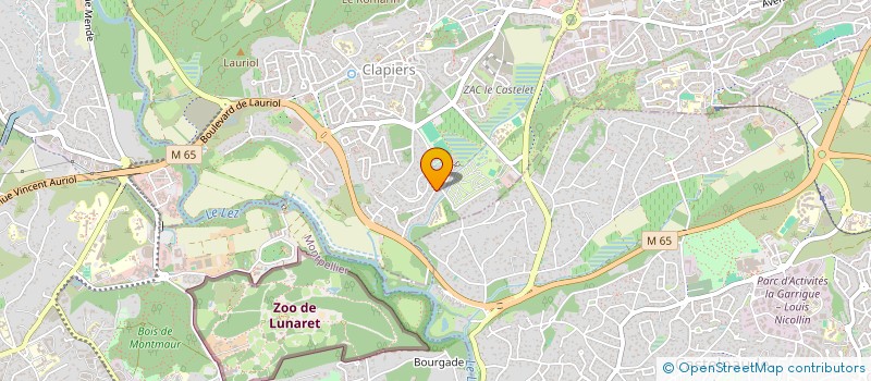 localisation de l'entreprise SCI LE FRIGOULET  CLAPIERS