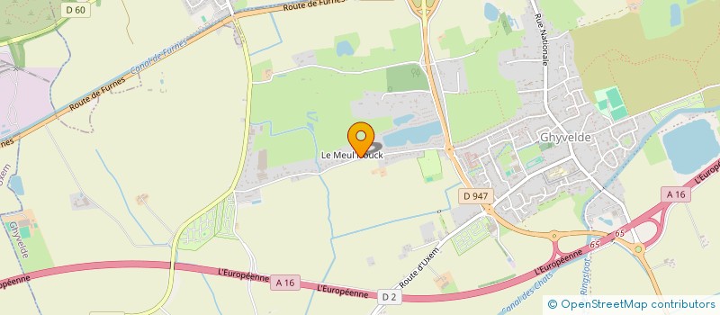 localisation de l'entreprise SCI LE FRISON  GHYVELDE