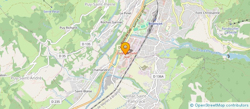 localisation de l'entreprise SCI LE FRONDE à BRIANCON
