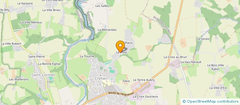 localisation de l'entreprise SCI LE FROST  CREHEN