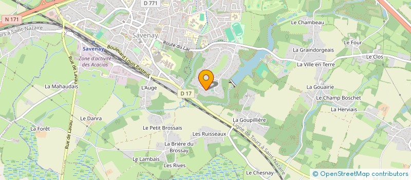 localisation de l'entreprise SCI LE GAARLOU  SAVENAY