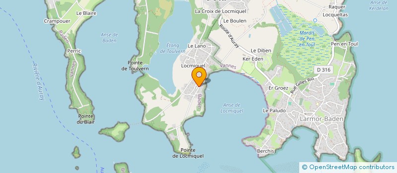 localisation de l'entreprise SCI LE GABIER  BADEN