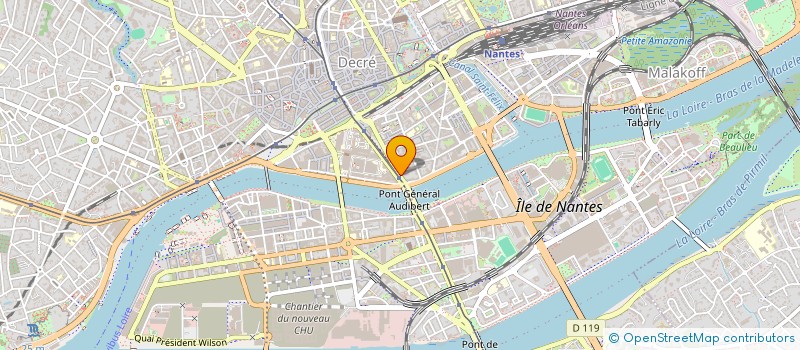 localisation de l'entreprise SCI LE GABIER à NANTES
