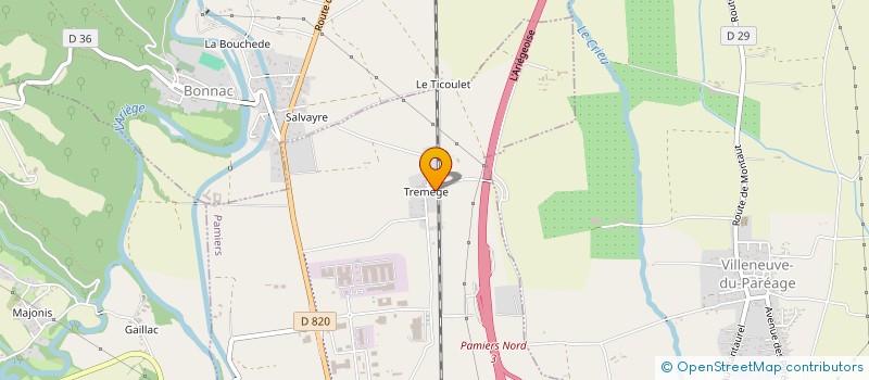 localisation de l'entreprise SCI LE GABRIELLAT à PAMIERS