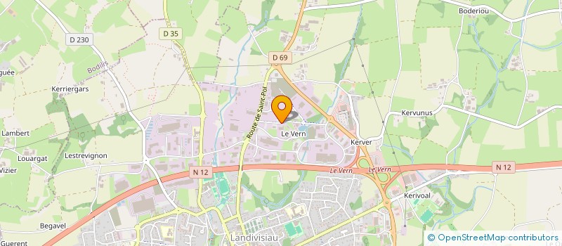 localisation de l'entreprise SCI LE GAC  LANDIVISIAU