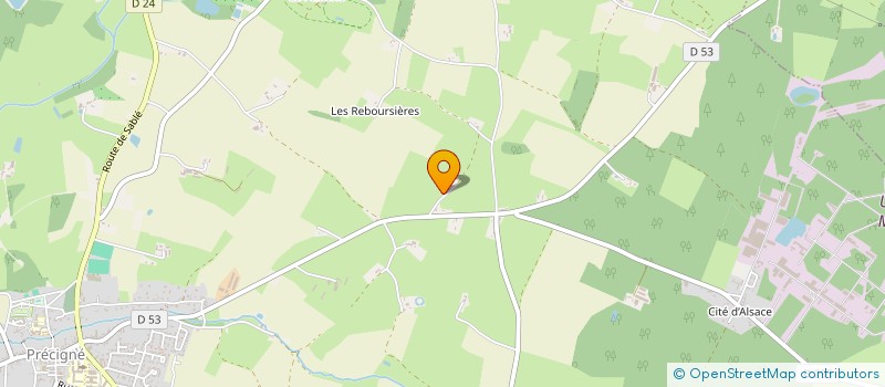 localisation de l'entreprise SCI LE GAJULOU  PARCE-SUR-SARTHE