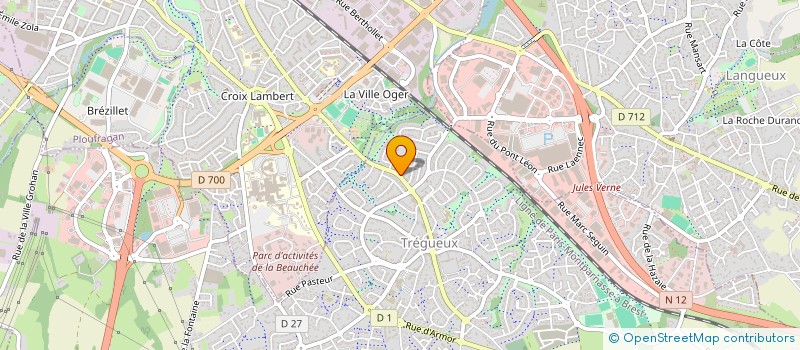 localisation de l'entreprise SCI LE GAL IMMOBILIER  TREGUEUX