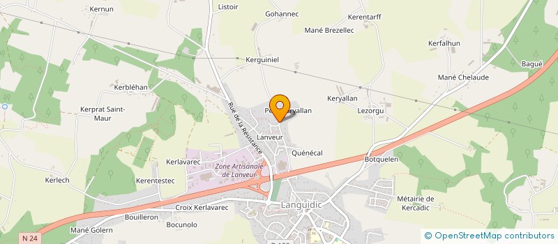 localisation de l'entreprise SCI LE GAL YCAM  LANGUIDIC