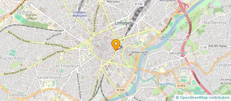 localisation de l'entreprise SCI LE GALERIEN à LIMOGES