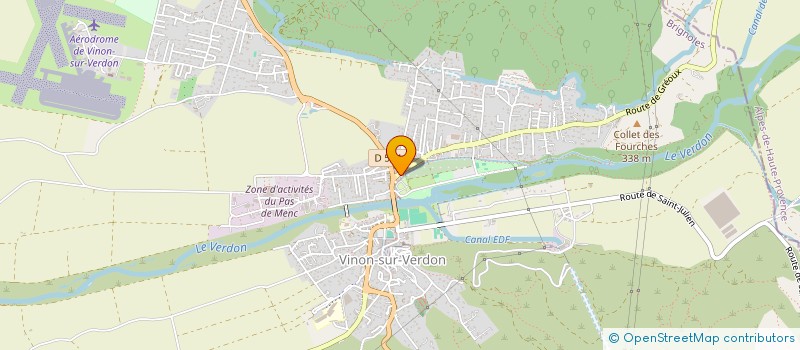 localisation de l'entreprise SCI LE GALETAS  VINON-SUR-VERDON