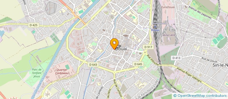 localisation de l'entreprise SCI LE GALIBOT à DOUAI