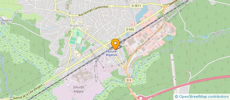 localisation de l'entreprise SCI LE GALIEN  BIGANOS