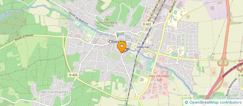 localisation de l'entreprise SCI LE GALIEN  OBERNAI