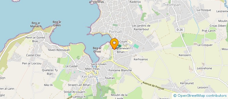 localisation de l'entreprise SCI LE GALL  PLOUDALMEZEAU