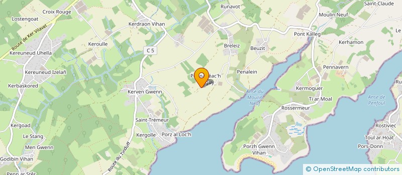 localisation de l'entreprise SCI LE GALL  PLOUGASTEL-DAOULAS