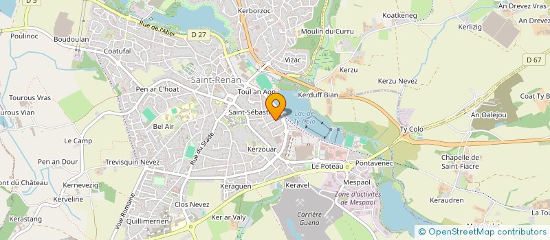 localisation de l'entreprise SCI LE GALL-GUYOT  SAINT-RENAN