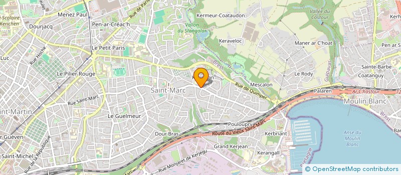 localisation de l'entreprise SCI LE GALL - LE LEU  BREST