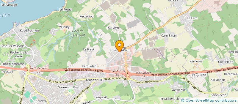 localisation de l'entreprise SCI LE GALL PENNEC  PLOUGASTEL-DAOULAS