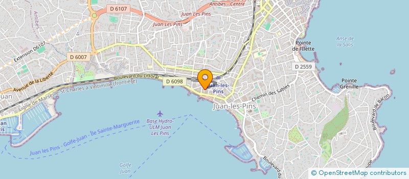 localisation de l'entreprise SCI LE GALLET à ANTIBES