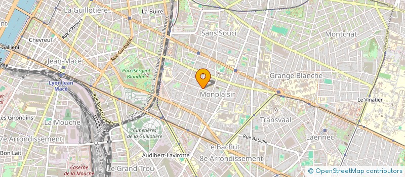 localisation de l'entreprise SCI LE GALLION  LYON