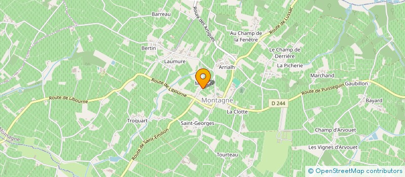 localisation de l'entreprise SCI LE GALON D'OR  LIBOURNE
