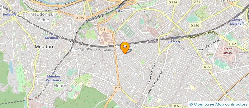 localisation de l'entreprise SCI LE GAMBETTA à CLAMART