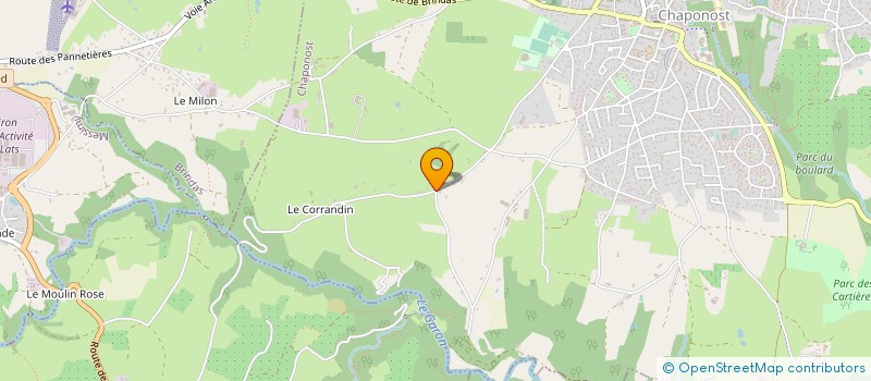 localisation de l'entreprise SCI LE GAMBETTA  CHAPONOST