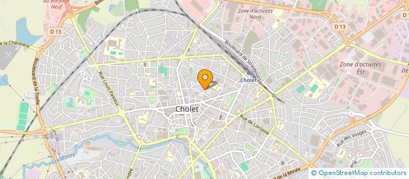 localisation de l'entreprise SCI LE GARAGE à CHOLET