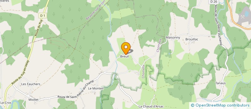 localisation de l'entreprise SCI LE GARAY DU 4 VENTS  CRAPONNE-SUR-ARZON