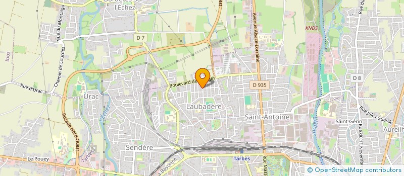 localisation de l'entreprise SCI LE GARIGLIANO à TARBES